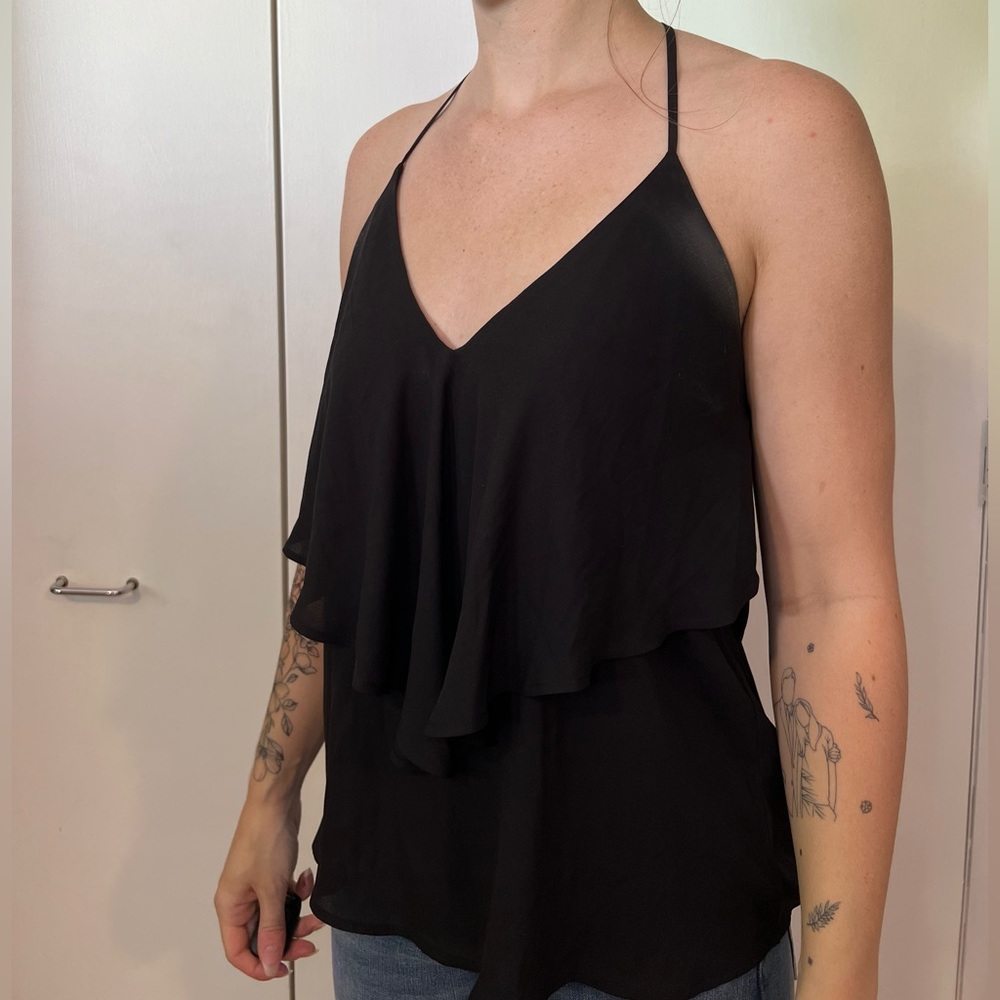 Lush clothing, size small, black flowy tank